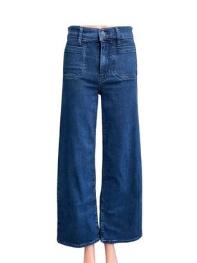 FRAME Le Slim Palazzo High Rise Wide Leg Jeans Loner Wash Size 25